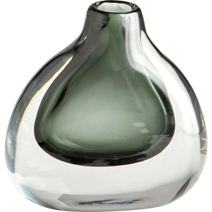 Moraea Vase by Cyan Design in blue, clear. Made from glass in a modern style.
