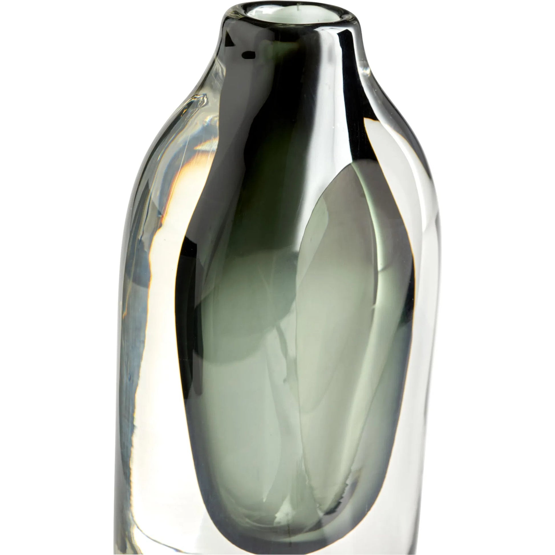 Moraea Vase by Cyan Design in blue, clear. Made from glass in a modern style.