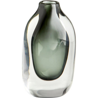 Moraea Vase by Cyan Design in blue, clear. Made from glass in a modern style.