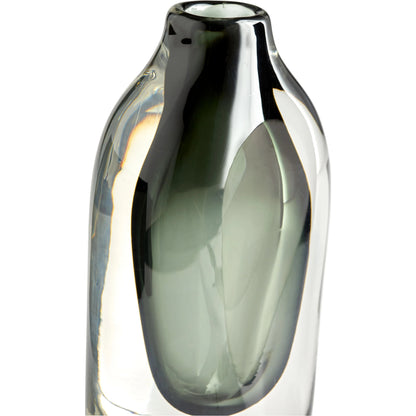 Moraea Vase by Cyan Design in blue, clear. Made from glass in a modern style.