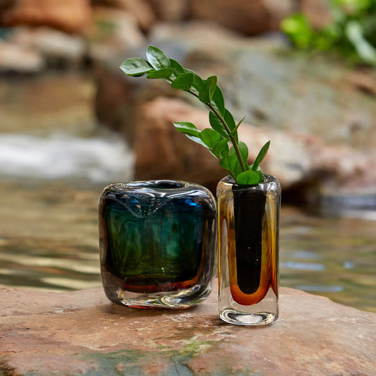 Celosia Vase by Cyan Design in multi colored. Made from glass in a modern style.