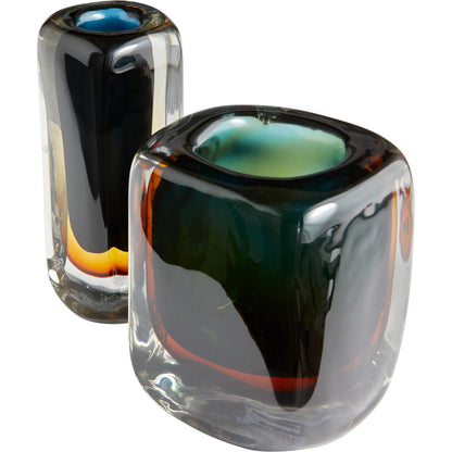 Celosia Vase by Cyan Design in multi colored. Made from glass in a modern style.