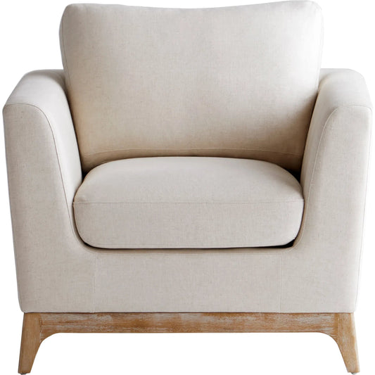 Chicory Chair by Cyan Design in white - cream. Made from linen in a modern style.