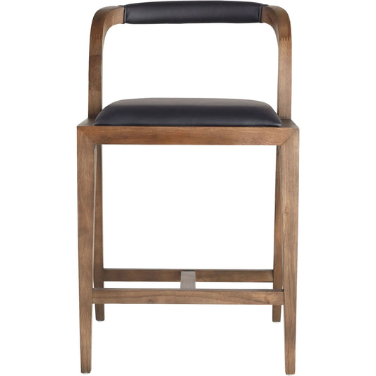 Caralia Bar Stool by Cyan Design in black. Made from wood in a modern style.