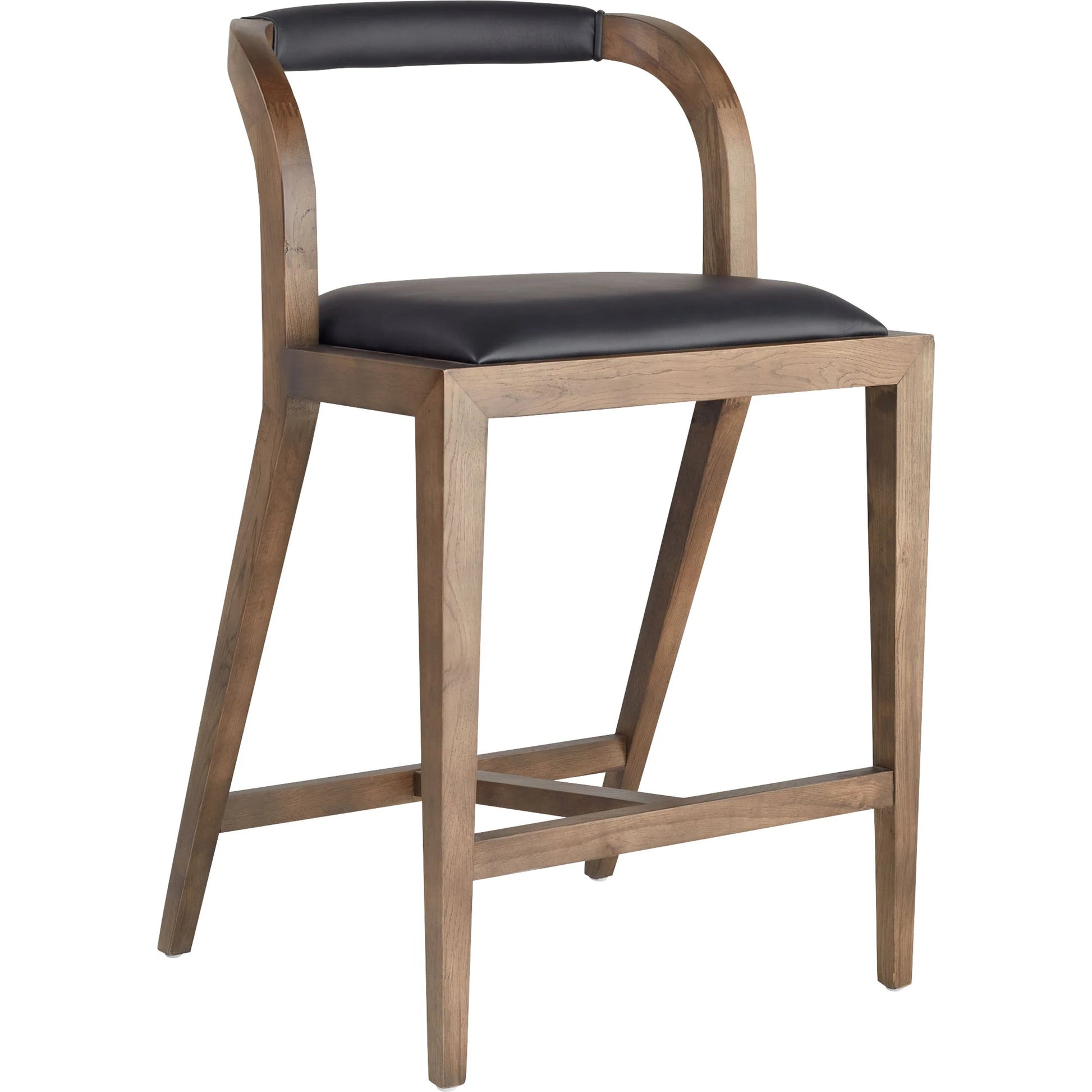 Caralia Bar Stool by Cyan Design in black. Made from wood in a modern style.