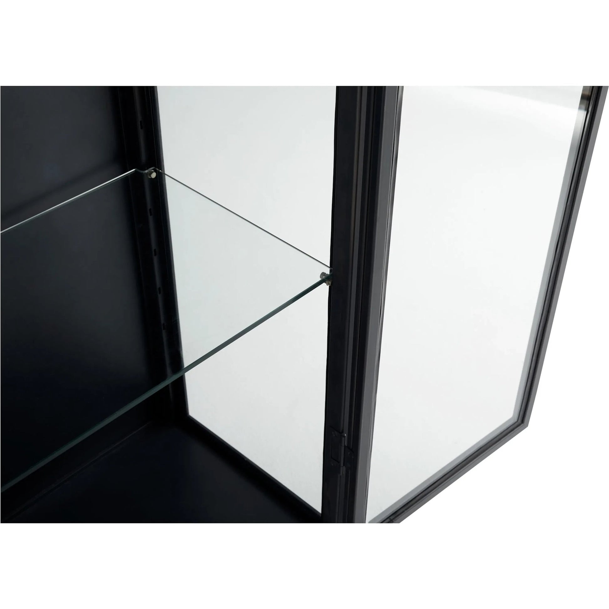 Hosta Cabinet by Cyan Design in black. Made from iron, glass in a modern style.