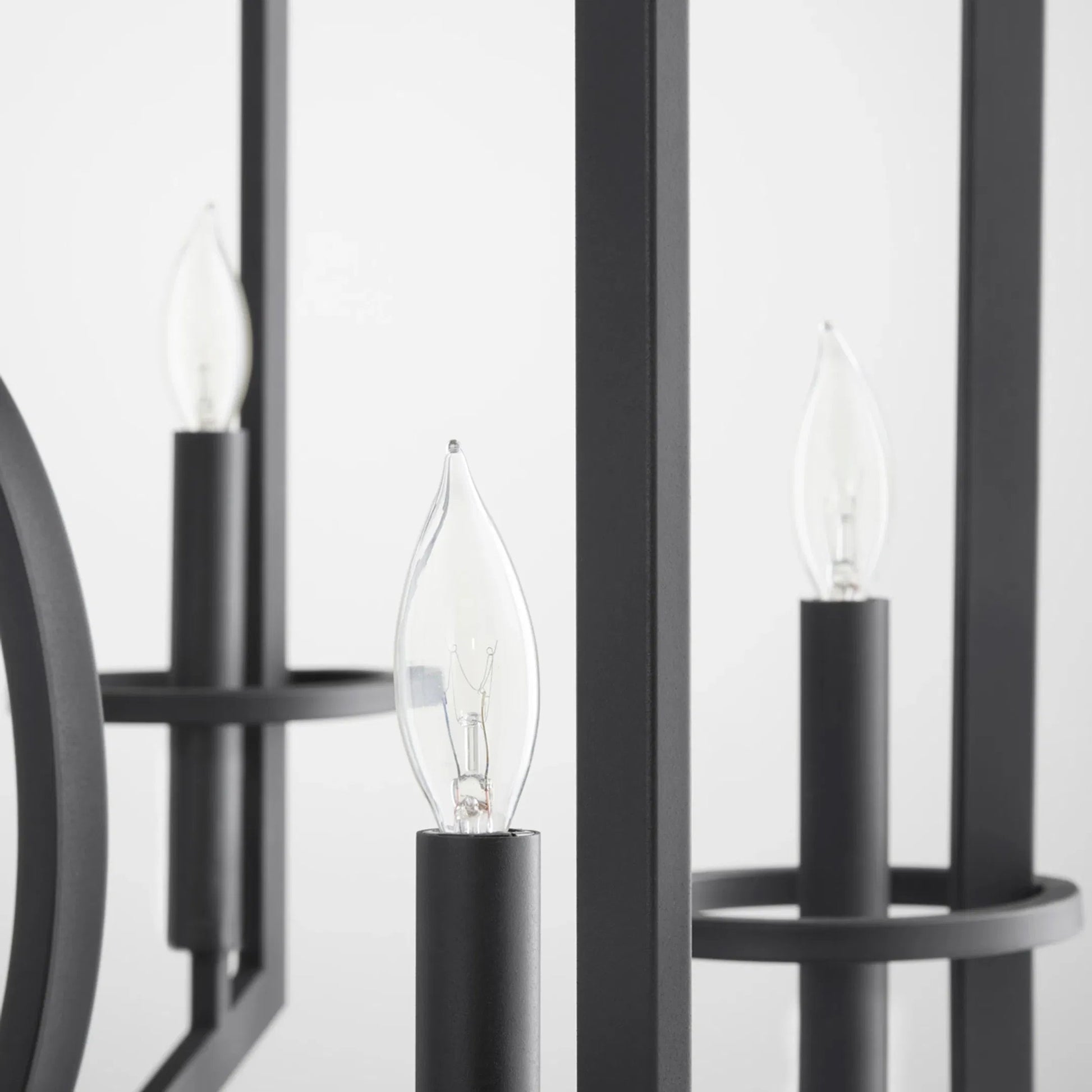 Oxalis Chandelier by Cyan Design in noir. Made from iron in a modern style.