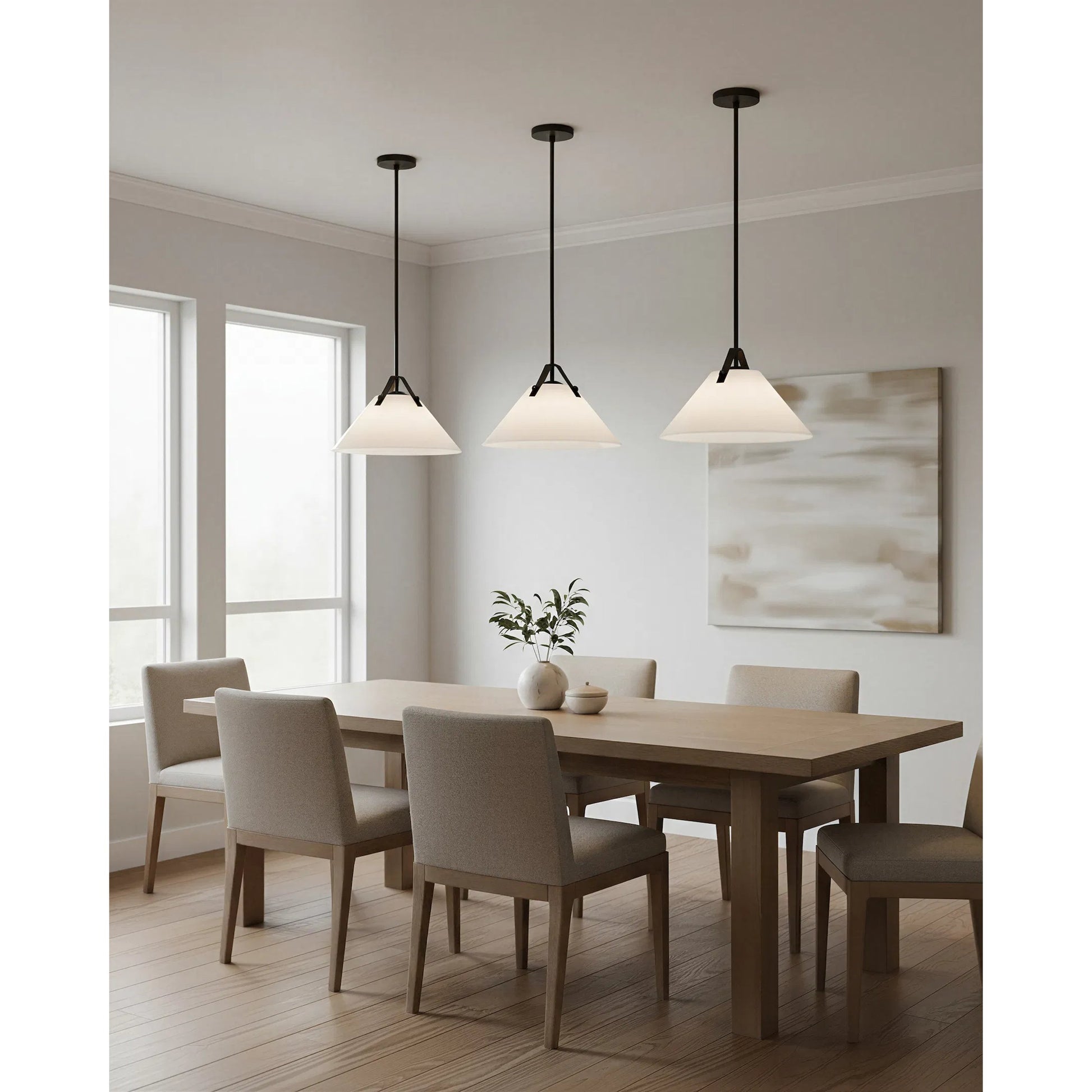 Bronwen Pendant by Currey and Company. Made from glass, metal in a traditional style.