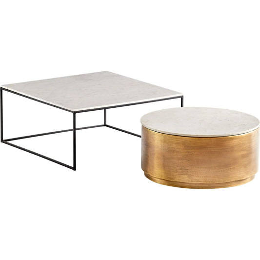 Nessman Coffee Table by Cyan Design in bronze. Made from unique in a modern style.