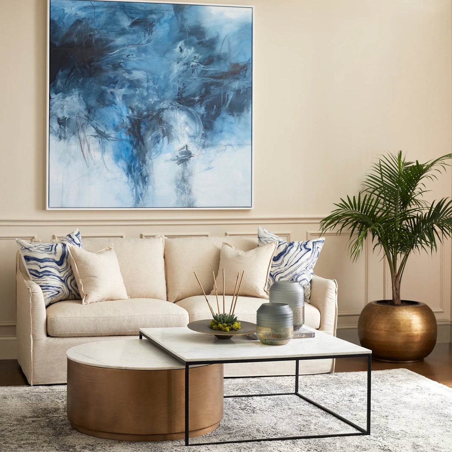 009 SI-1987268 | Lifestyle | Nessman Coffee Table by Cyan Design in bronze. Made from unique in a modern style.