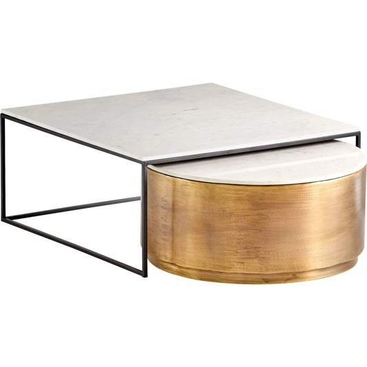 Nessman Coffee Table by Cyan Design in bronze. Made from unique in a modern style.