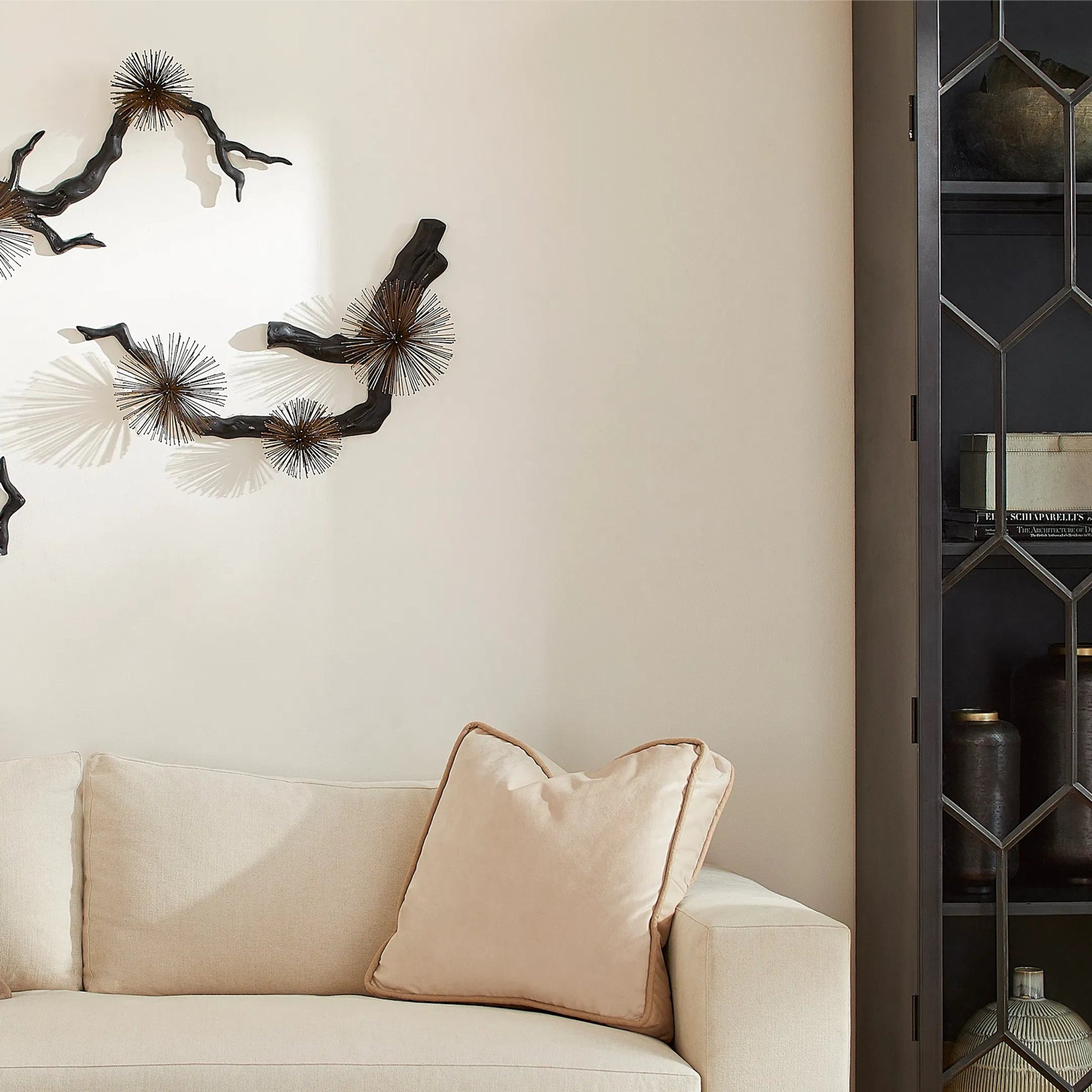 Ichiyo Wall Decor by Cyan Design in black, gold accents. Made from aluminum, iron in a modern style.
