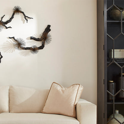 Ichiyo Wall Decor by Cyan Design in black, gold accents. Made from aluminum, iron in a modern style.