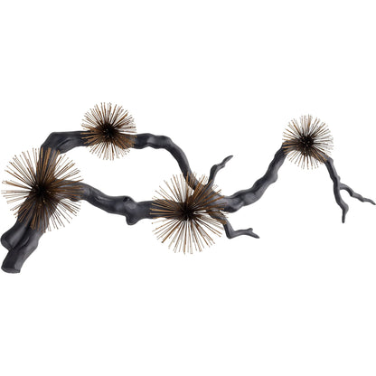 Ichiyo Wall Decor by Cyan Design in black, gold accents. Made from aluminum, iron in a modern style.