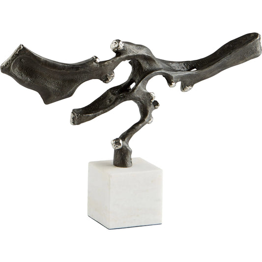 Rivulet Sculpture by Cyan Design in bronze. Made from iron, marble in a modern style.