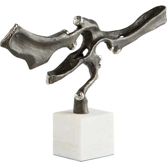 Rivulet Sculpture by Cyan Design in bronze. Made from iron, marble in a modern style.