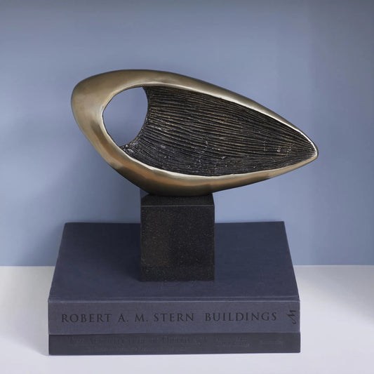 Delphina Sculpture by Cyan Design in bronze. Made from iron, granite in a modern style.