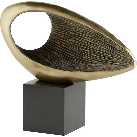 Delphina Sculpture by Cyan Design in bronze. Made from iron, granite in a modern style.