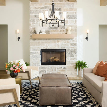 Lusso Square Ottoman by Cyan Design in grey. Made from unique in a traditional style.