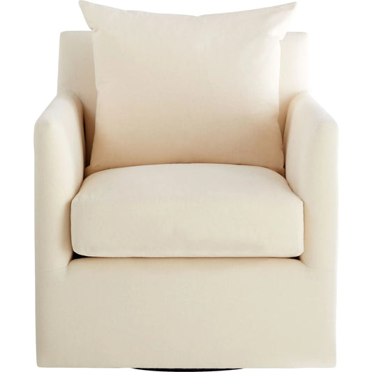 Sovente Chair by Cyan Design in cream. Made from muslin in a transitional style.