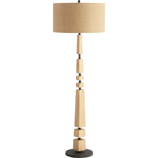 Adonis Floor Lamp by Cyan Design in tan, black. Made from unique in a transitional style.