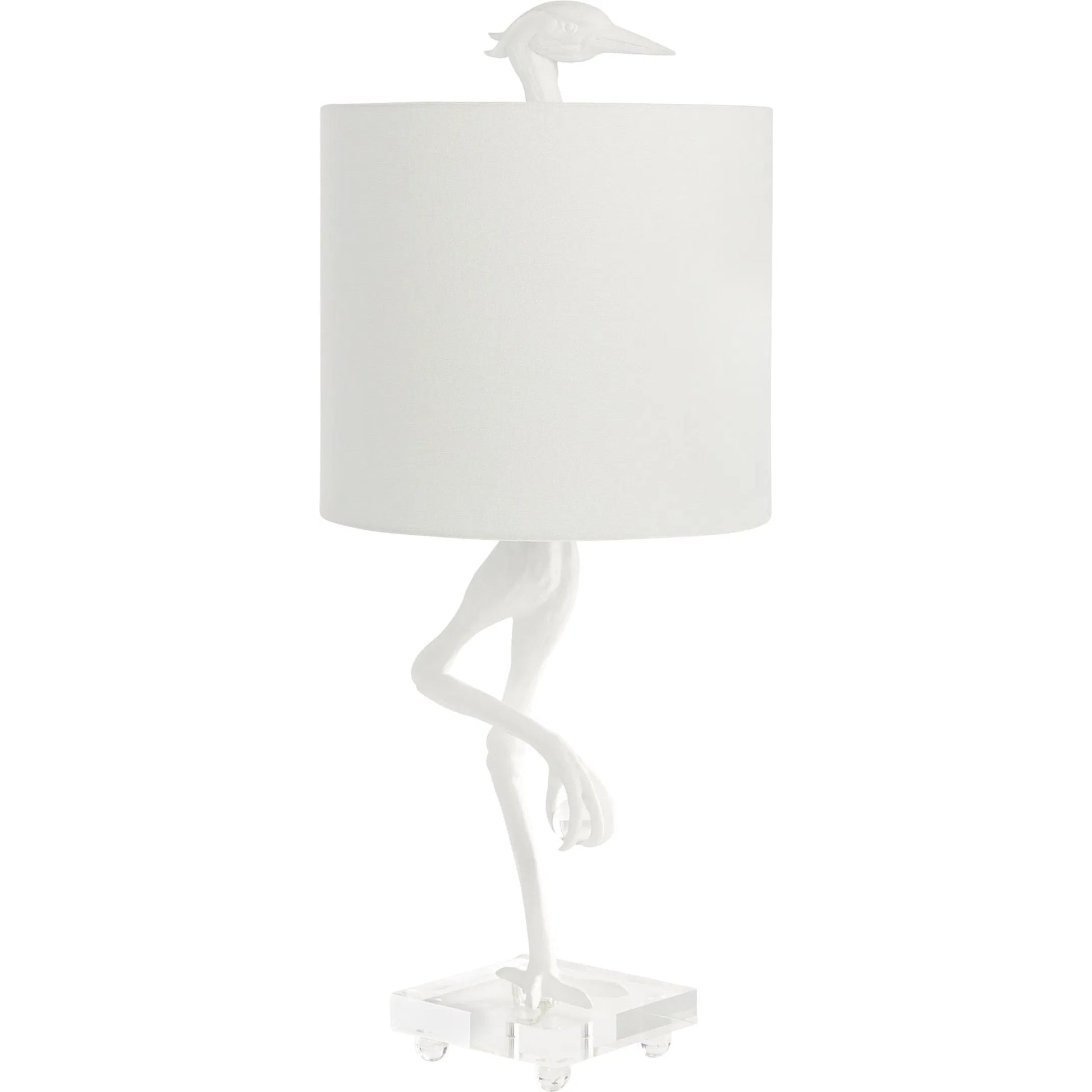 Ibis Table Lamp by Cyan Design in white. Made from unique in a modern style.