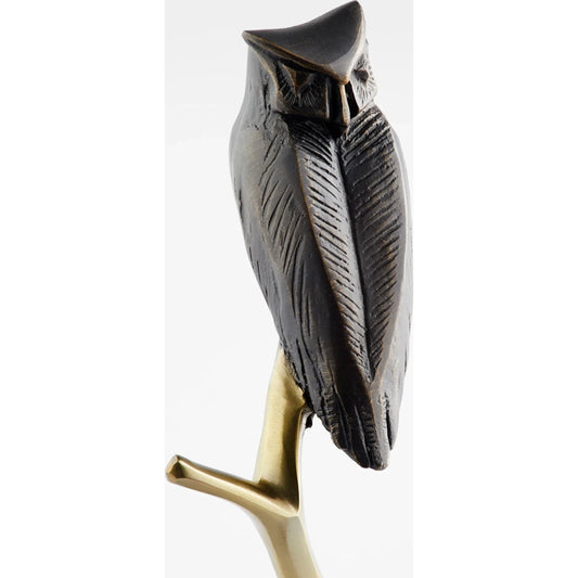 Noctua Sculpture by Cyan Design in aged bronze, black. Made from unique in a modern style.