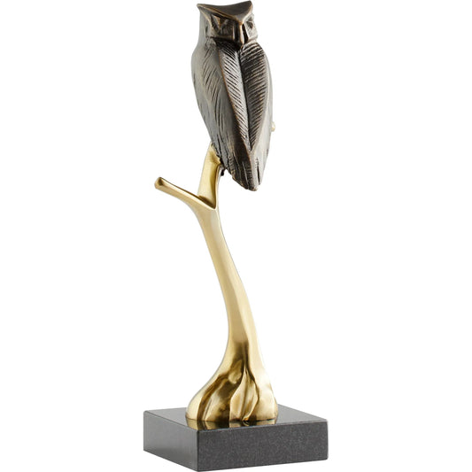 Noctua Sculpture by Cyan Design in aged bronze, black. Made from unique in a modern style.