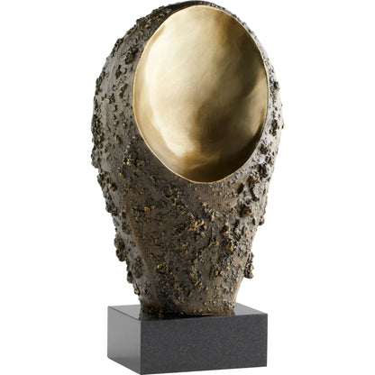 Delos Sculpture by Cyan Design in aged brass. Made from unique in a modern style.