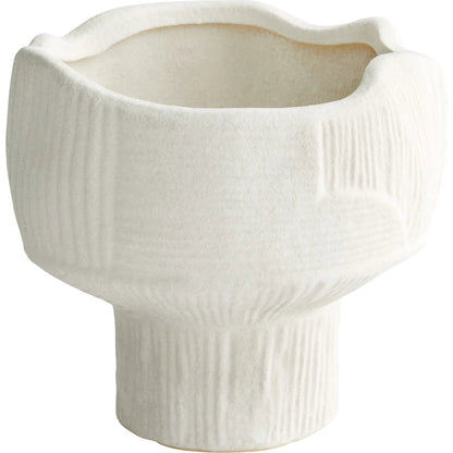 Astreae Pedestal Bowl by Cyan Design in white. Made from unique in a modern style.