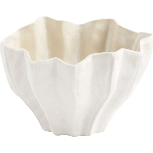 Chloris Bowl by Cyan Design in white. Made from unique in a unique style.