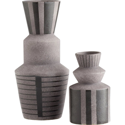 Erebus Vase by Cyan Design in grey. Made from unique in a modern style.