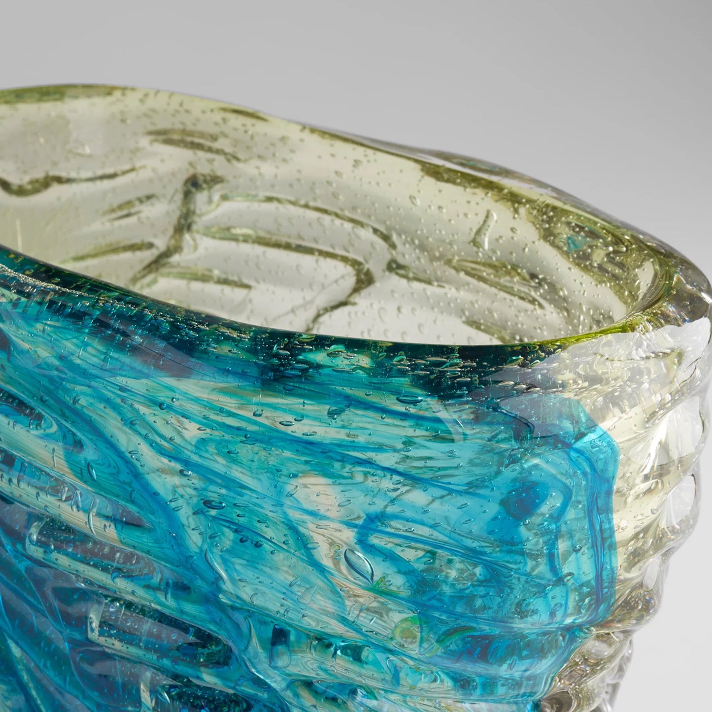007 SI-1987273 | Closeup | Oceanus Bowl by Cyan Design in blue, green. Made from unique in a coastal style.