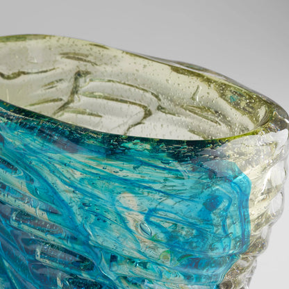 Oceanus Bowl by Cyan Design in blue, green. Made from unique in a coastal style.