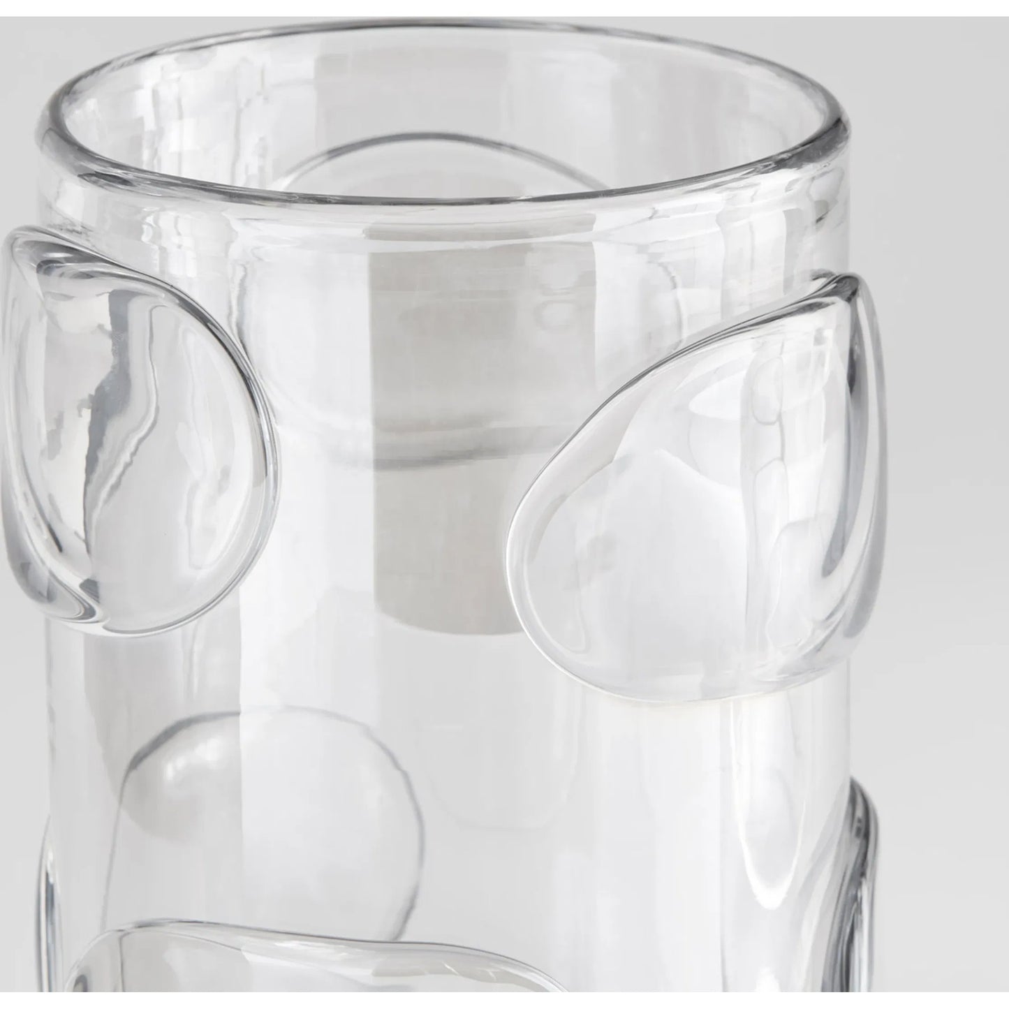 004 SI-1986883 | Closeup | Aquila Vase by Cyan Design in clear. Made from unique in a modern style.