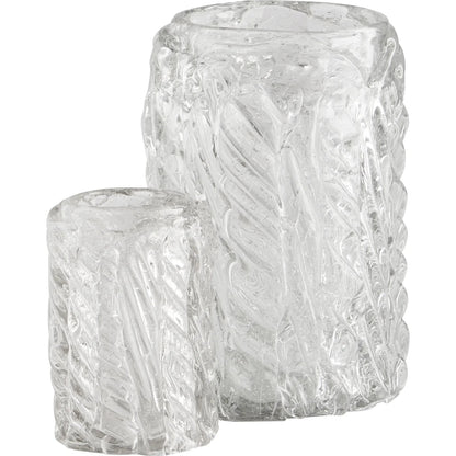 Clearly Thorough Vase by Cyan Design in clear. Made from glass in a modern style.