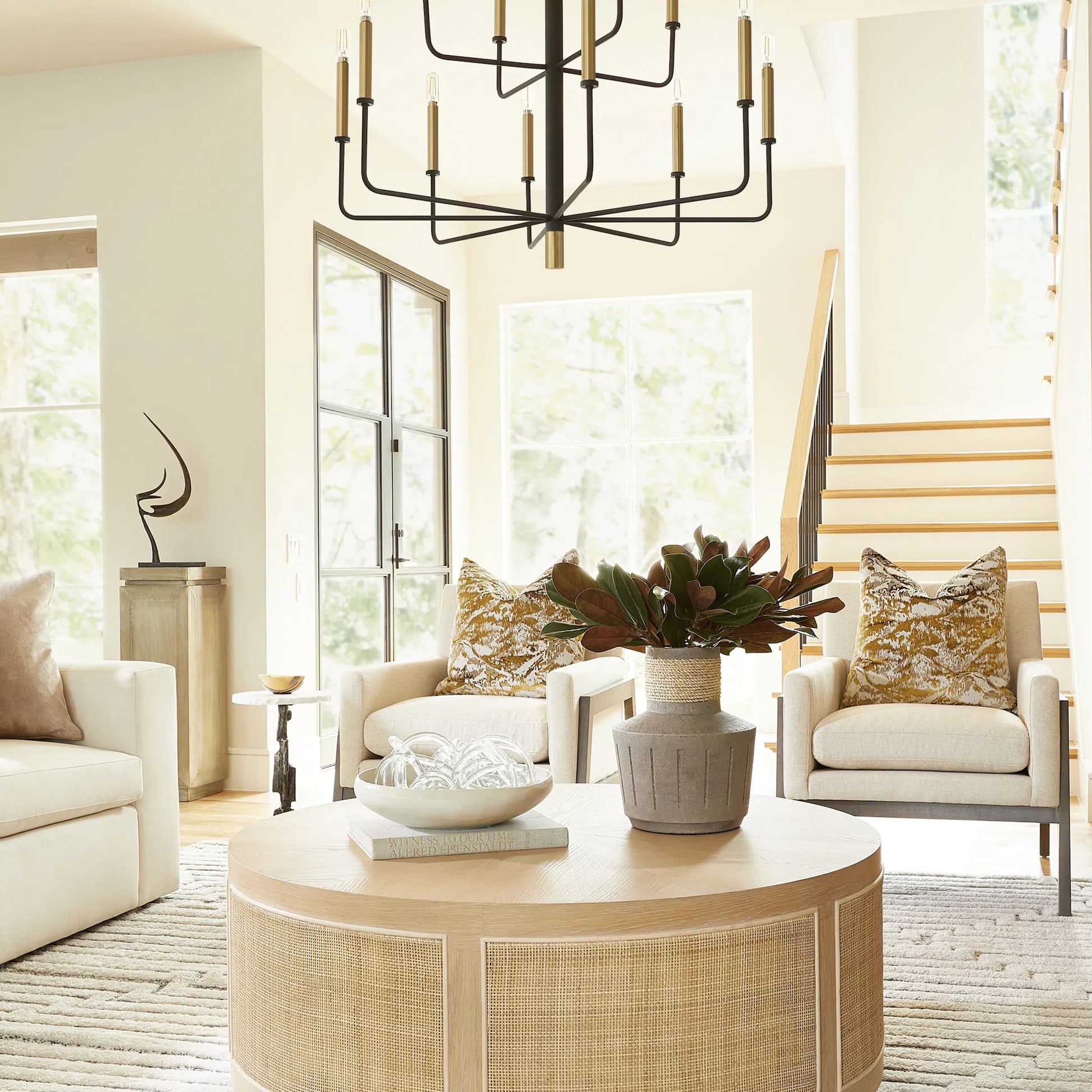 Interlace Sphere by Cyan Design in white. Made from unique in a modern style.