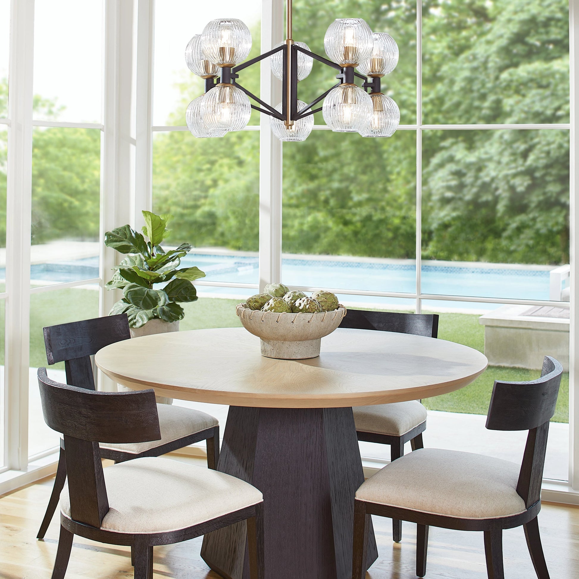 Sedia Dining Chair by Cyan Design in black. Made from unique in a transitional style.