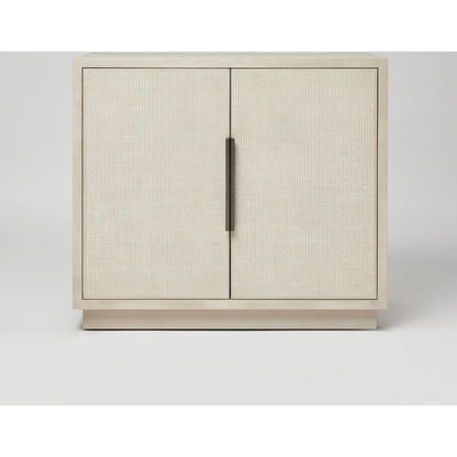 Holmes Bar Cabinet by Interlude Home in cliffside, vintage bronze. Made from oak, rattan, metal in a transitional style.