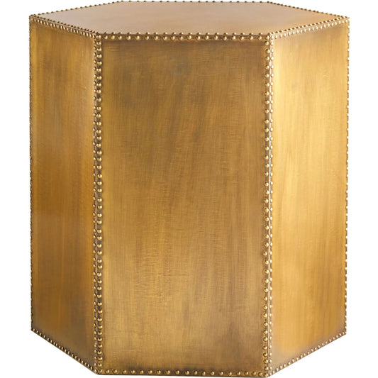 Korio Accent Table by Cyan Design in brass. Made from wood, brass in a modern style.