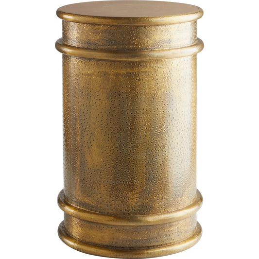 Gavel Accent Table by Cyan Design in brass. Made from wood, brass in a traditional style.