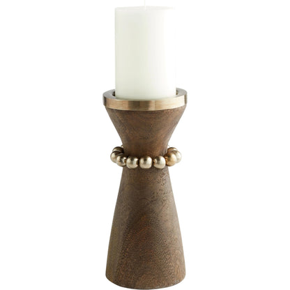 Parvati Candle Holder by Cyan Design. Made from wood, iron in a modern style.