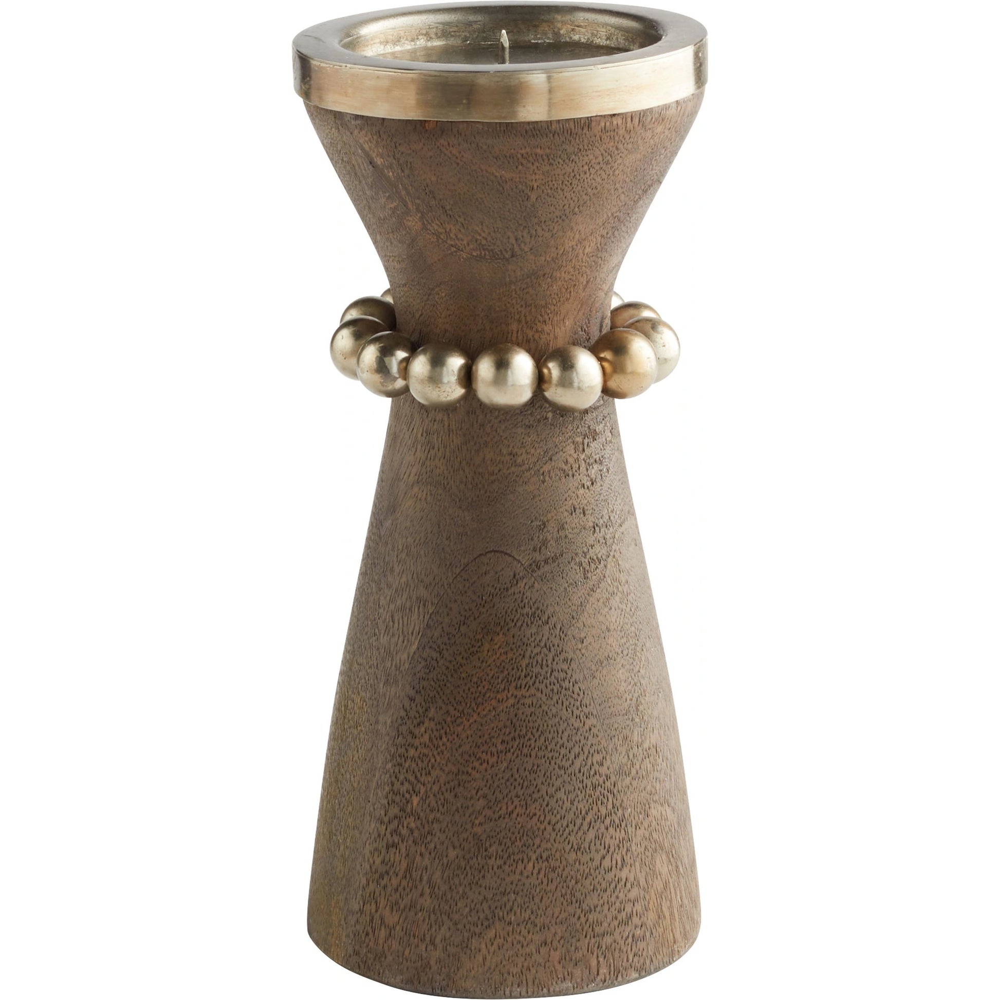 Parvati Candle Holder by Cyan Design. Made from wood, iron in a modern style.