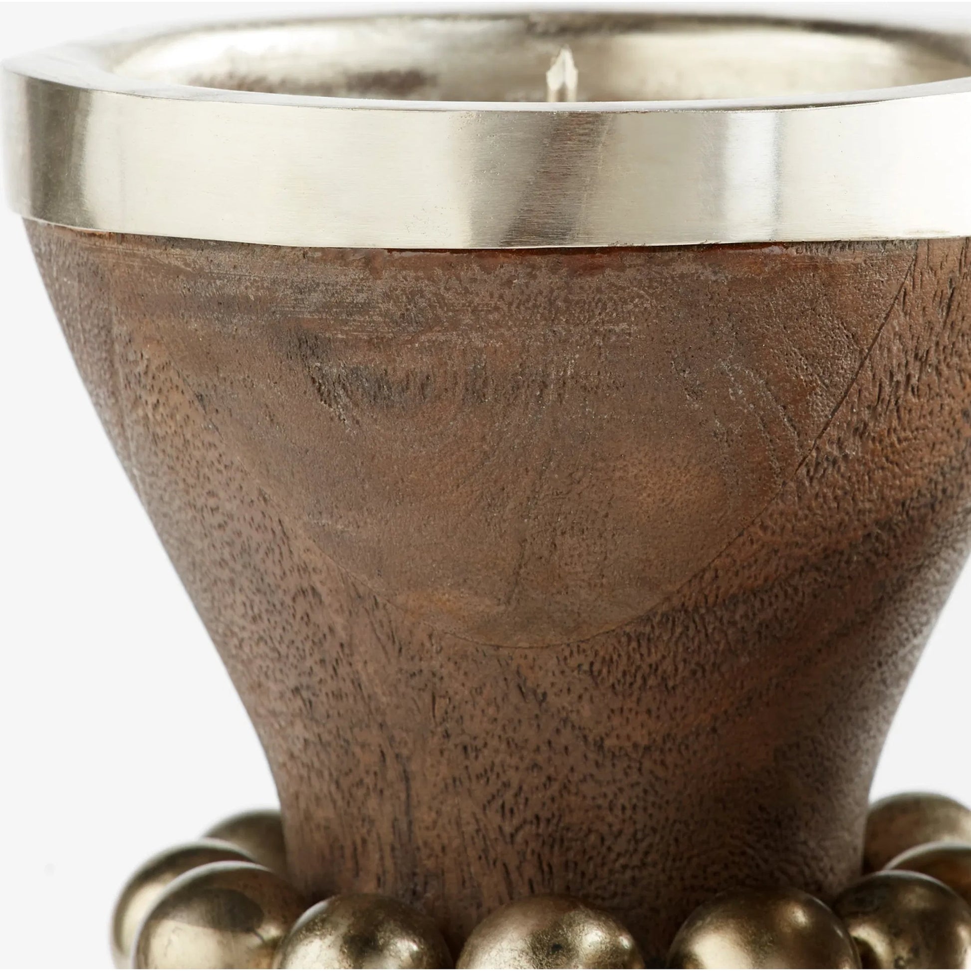 Parvati Candle Holder by Cyan Design. Made from wood, iron in a modern style.