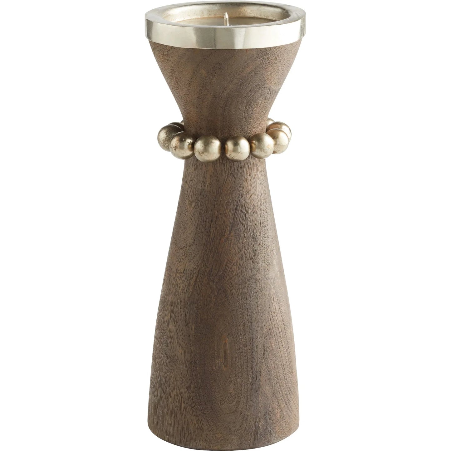 002 SI-1987290 | Primary Silo | Parvati Candle Holder by Cyan Design. Made from wood, iron in a modern style.