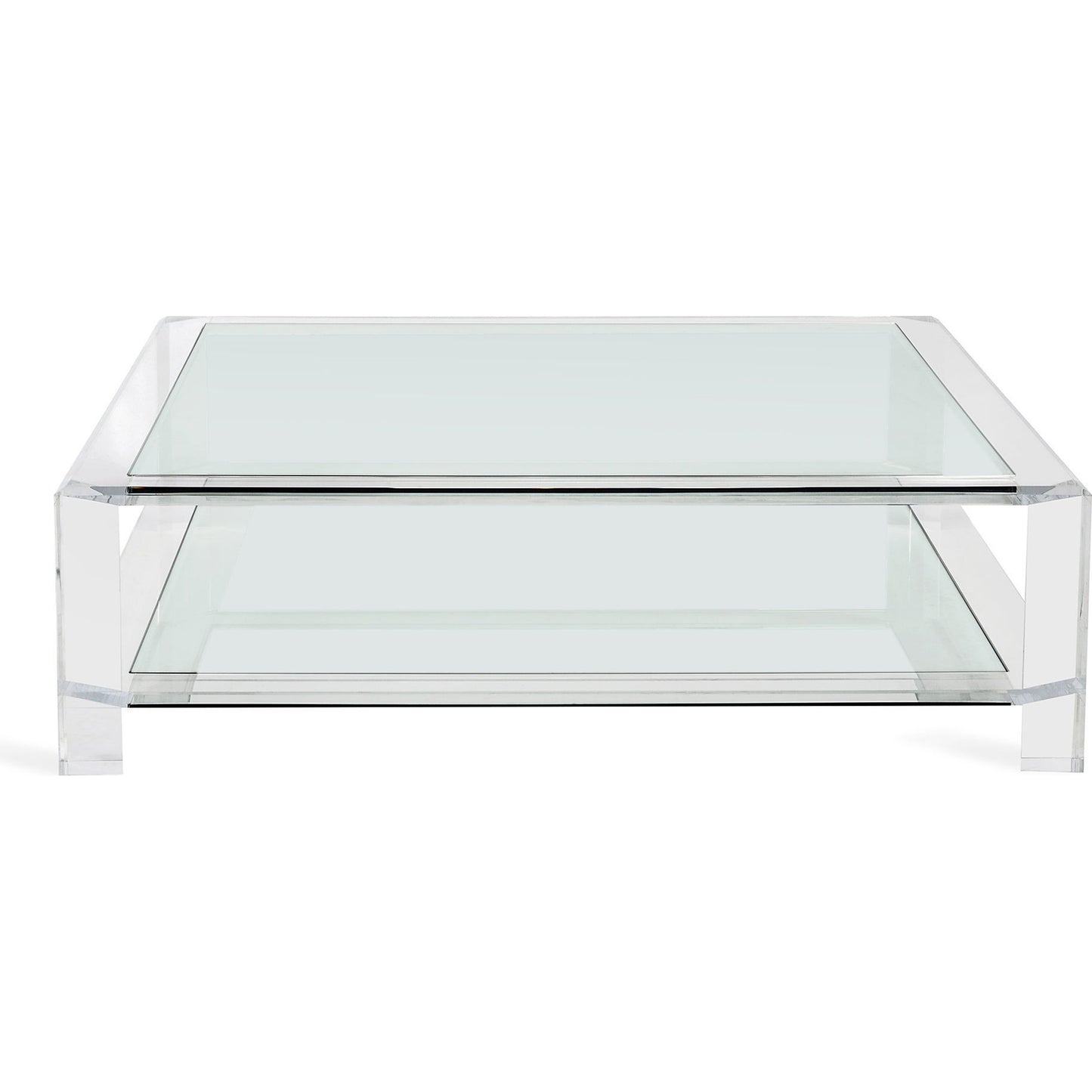 002 S-260222 | Additional Silo | Surrey Square Cocktail by Interlude Home in clear, clear glass. Made from acrylic, glass in a modern style.