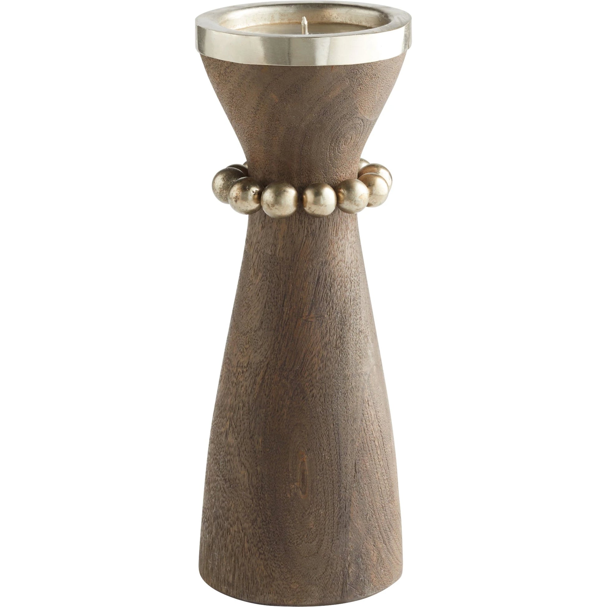 Parvati Candle Holder by Cyan Design. Made from wood, iron in a modern style.