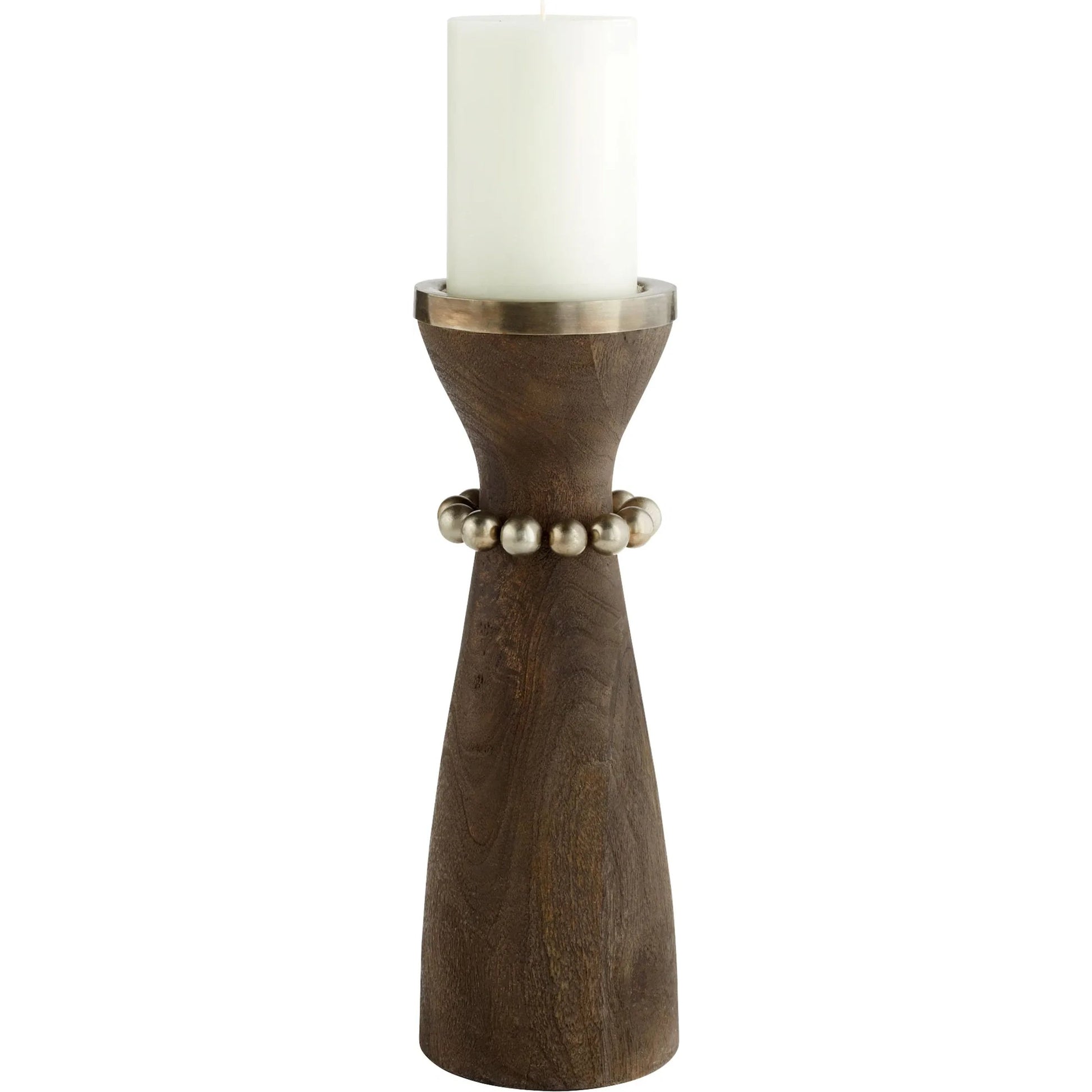 Parvati Candle Holder by Cyan Design. Made from wood, iron in a modern style.