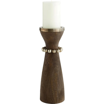 Parvati Candle Holder by Cyan Design. Made from wood, iron in a modern style.