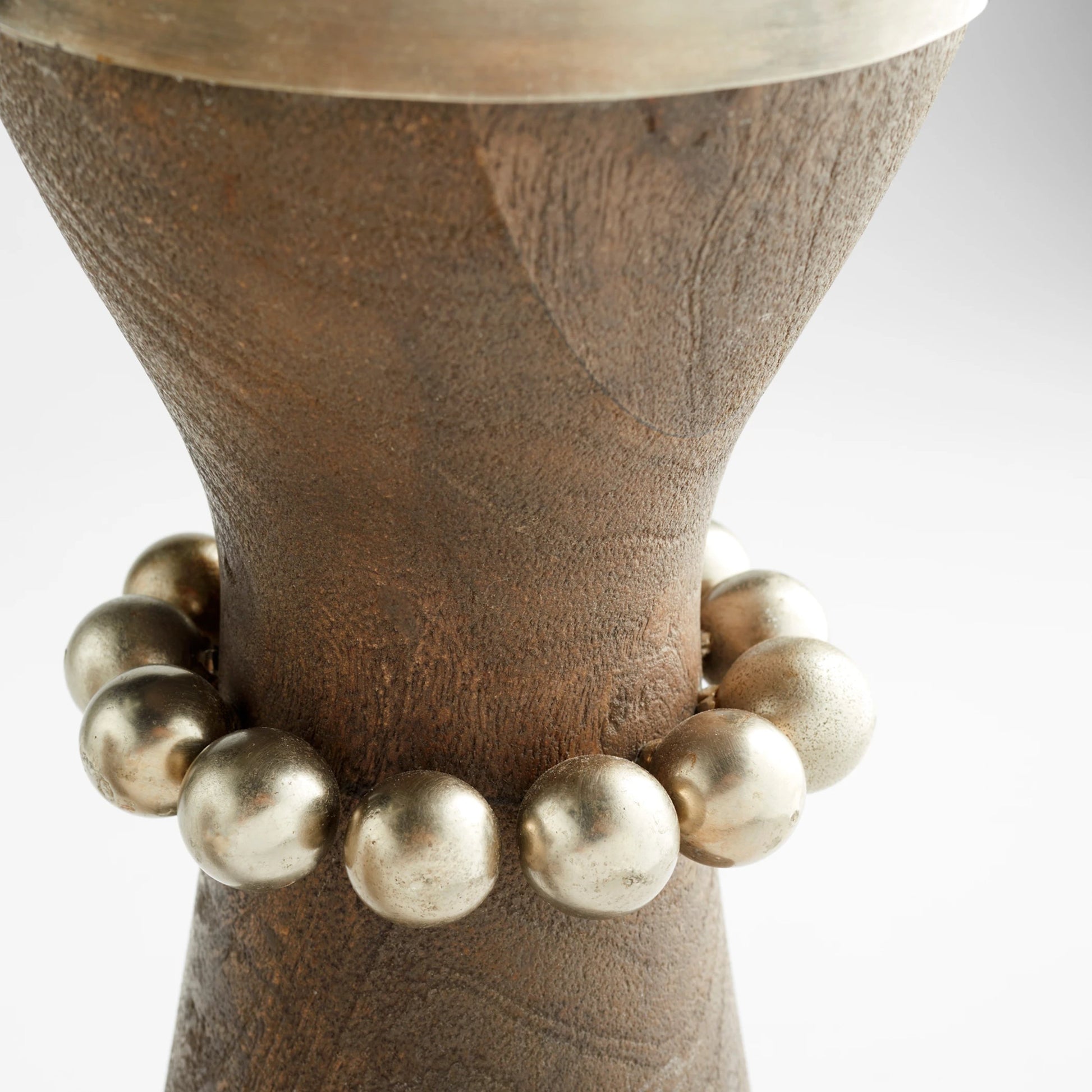 Parvati Candle Holder by Cyan Design. Made from wood, iron in a modern style.